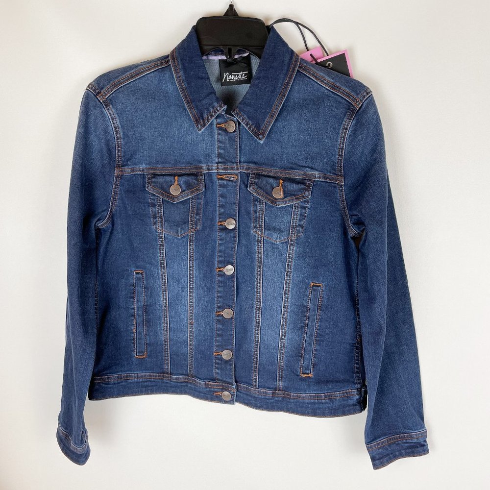 Nanette Lepore Denim Jacket M Fiona Wash